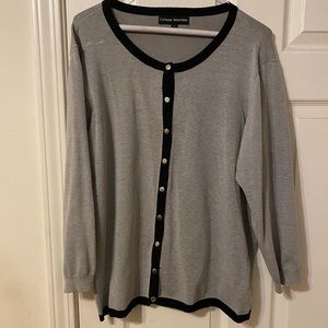 Gray cardigan